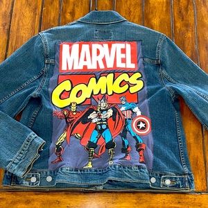 Marvel Jean Jacket (one of a kind) ♻️